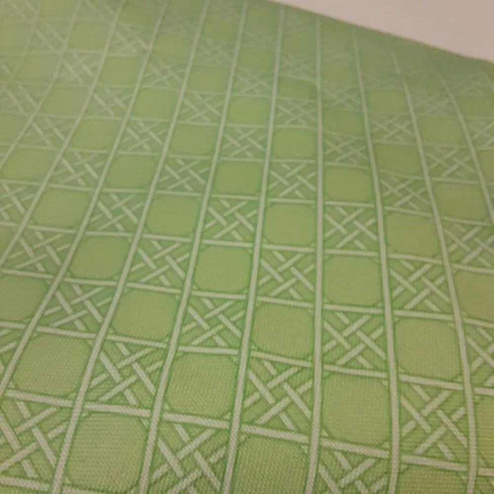 Sandra by Sandra Lee Spring Green & White Tablecloth 68x70